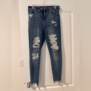 American Eagle Distressed Blue Women's Jeans